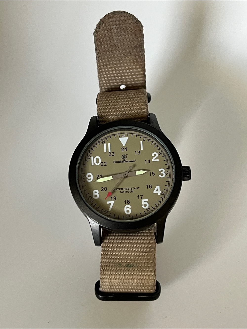 Smith & Wesson Men's Field Watch - Tan Dial & Tan Strap